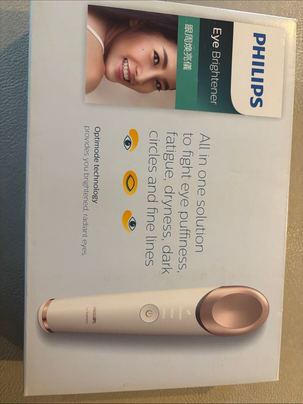 Philips Eye Brightener - White & Rose Gold Women's Eye Care Device